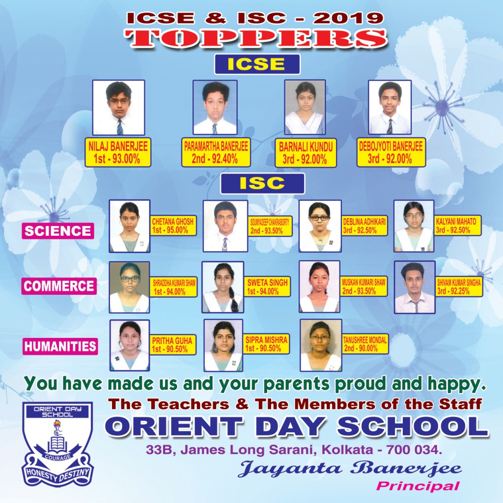 ICSE & ISC 2019 TOPPERS